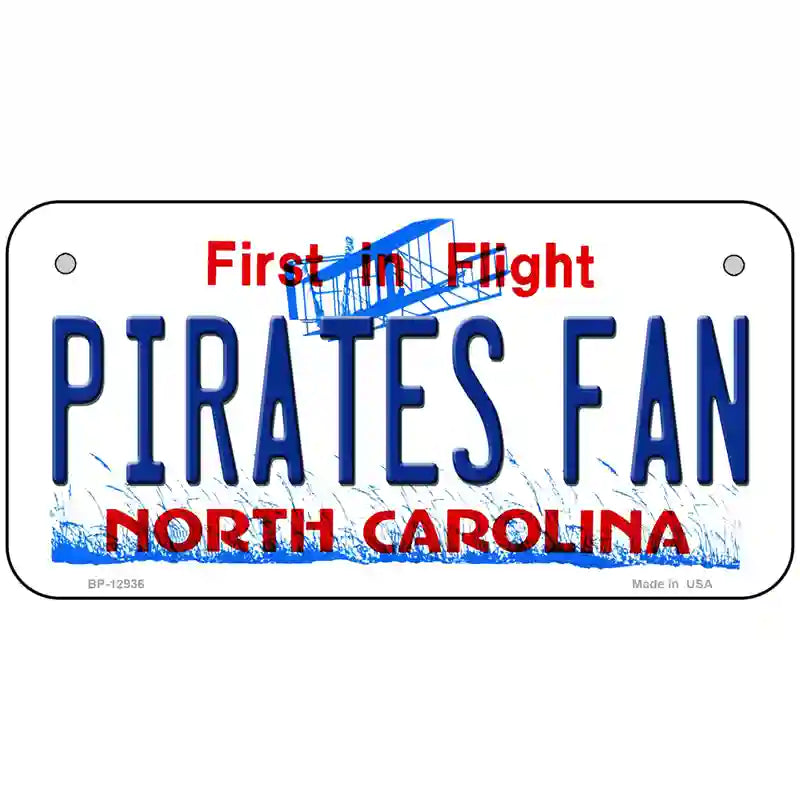 Pirates Fan Novelty Metal License Plate LP-12936 6" x 3" (BP)