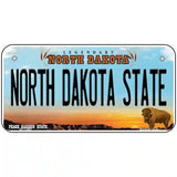 North Dakota State Novelty Metal License Plate 6" x 3" (BP)