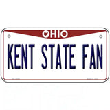 Kent State Fan Novelty Metal License Plate 6" x 3" (BP)