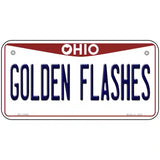 Golden Flashes Novelty Metal License Plate 6" x 3" (BP)