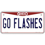 Go Flashes Novelty Metal License Plate 6" x 3" (BP)