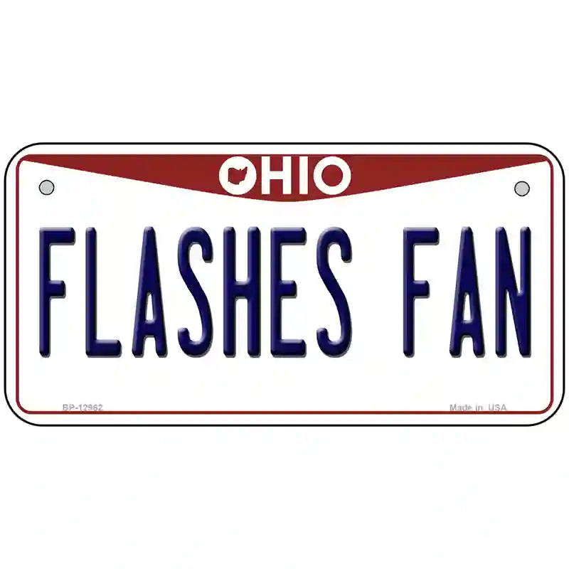 Flashes Fan Novelty Metal License Plate 6" x 3" (BP)