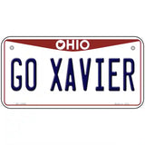 Go Xavier Novelty Metal License Plate 6" x 3" (BP)