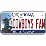 Cowboys Fan Novelty Metal License Plate 6" x 3" (BP)