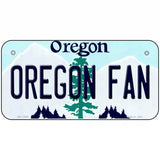 Oregon Fan Novelty Metal License Plate 6" x 3" (BP)