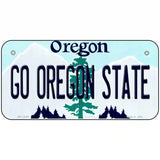 Go Oregon State Novelty Metal License Plate 6" x 3" (BP)