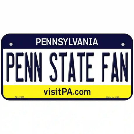 Penn State Fan Novelty Metal License Plate 6" x 3" (BP)