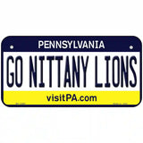 Go Nittany Lions Novelty Metal License Plate 6" x 3" (BP)