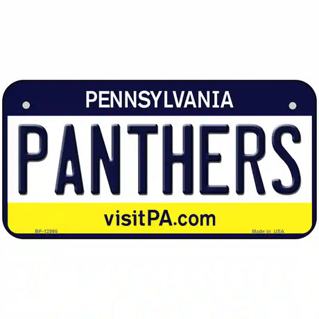 Panthers Novelty Metal License Plate 6" x 3" (BP)