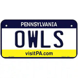 Owls Novelty Metal License Plate 6" x 3" (BP)