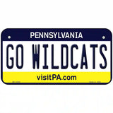 Go Wildcats Pennsylvania Novelty Metal License Plate 6" x 3" (BP)