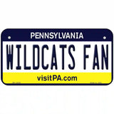 Wildcats Fan Pennsylvania Novelty Metal License Plate 6" x 3" (BP)