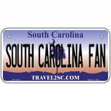 South Carolina Fan Novelty Metal License Plate 6" x 3" (BP)