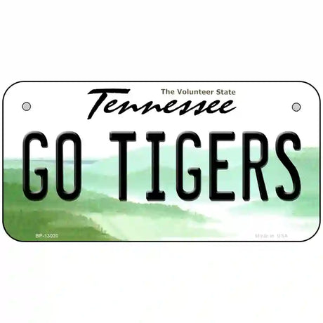 Tennessee Go Tigers Novelty Metal License Plate 6" x 3" (BP)