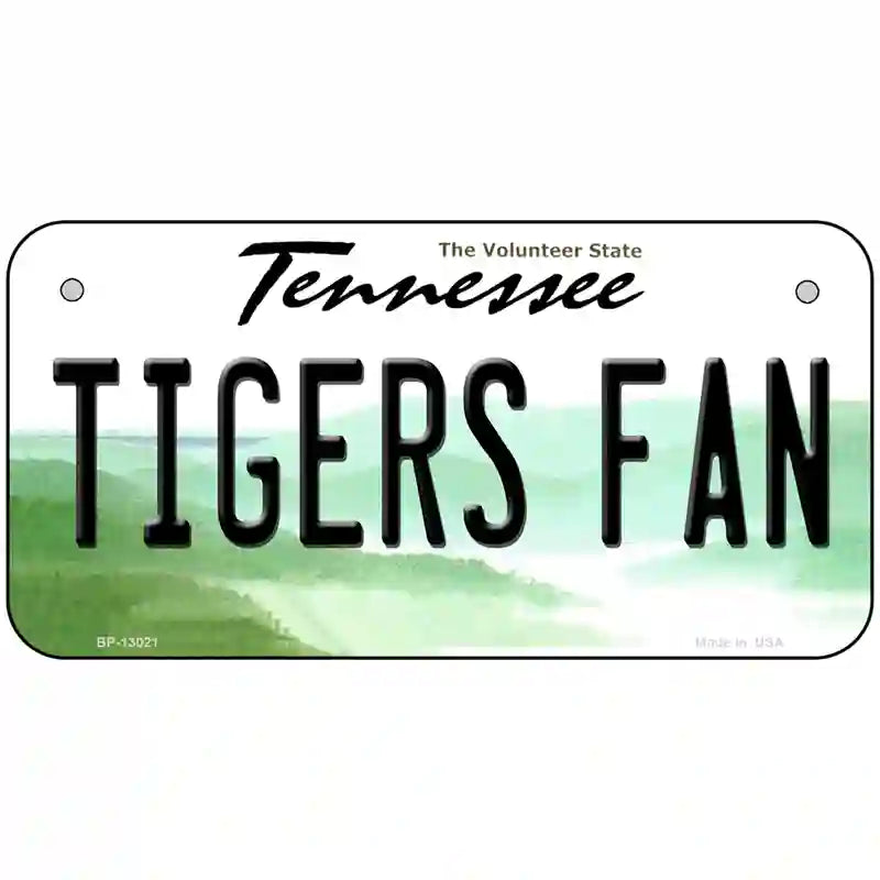 Tennessee Plate Tigers Fan Novelty Metal License Plate 6" x 3" (BP)