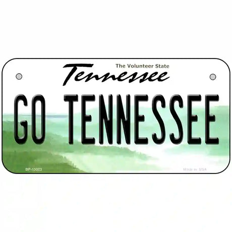 Go Tennessee Novelty Metal License Plate 6" x 3" (BP)