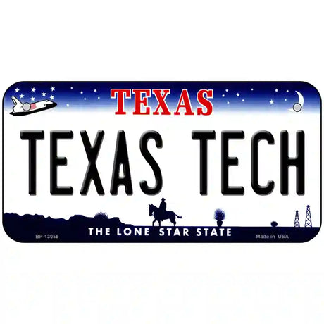 Texas Tech Novelty Metal License Plate 6" x 3" (BP)