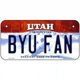 BYU Fan Novelty Metal License Plate 6" x 3" (BP)