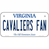 Cavaliers Fan Novelty Metal License Plate 6" x 3" (BP)