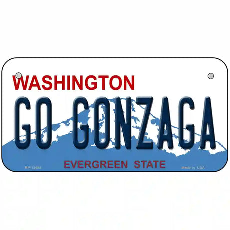 Go Gonzaga Novelty Metal License Plate 6" x 3" (BP)