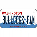 Bulldogs Fan Washignton Novelty Metal License Plate 6" x 3" (BP)