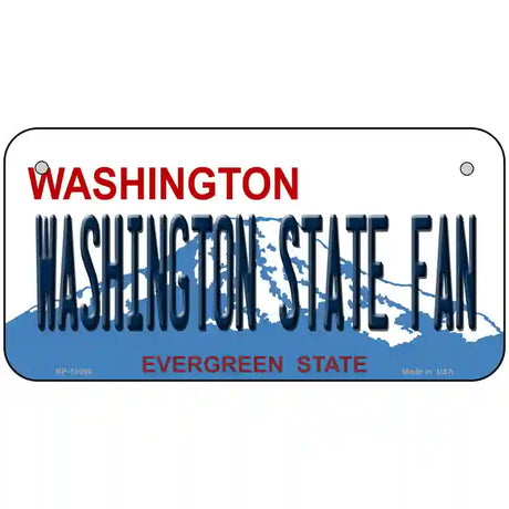 Washington State Fan Novelty Metal License Plate 6" x 3" (BP)