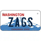 Zags Novelty Metal License Plate 6" x 3" (BP)