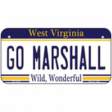 Go Marshall Novelty Metal License Plate 6" x 3" (BP)