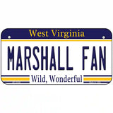 Marshall Fan Novelty Metal License Plate 6" x 3" (BP)