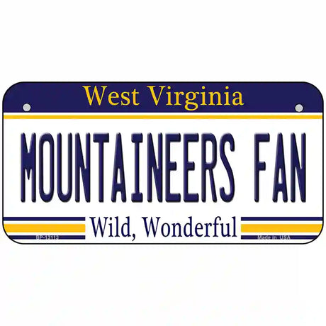 Mountaineers Fan Novelty Metal License Plate 6" x 3" (BP)