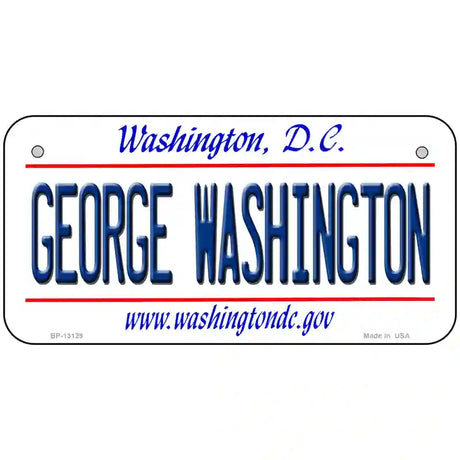 George Washington Novelty Metal License Plate 6" x 3" (BP)