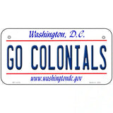 Go Colonials Novelty Metal License Plate 6" x 3" (BP)