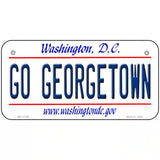 Go Georgetown Novelty Metal License Plate 6" x 3" (BP)