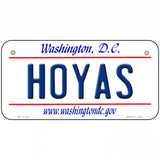 Hoyas Novelty Metal License Plate 6" x 3" (BP)