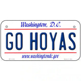 Go Hoyas Novelty Metal License Plate 6" x 3" (BP)