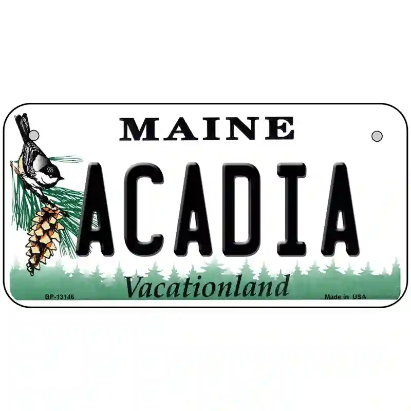 Acadia Maine Metal Novelty License Plate 6" x 3" (BP)