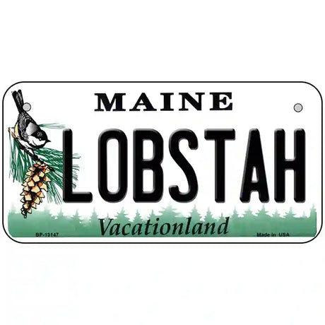 Lobstah Maine Metal Novelty License Plate 6" x 3" (BP)