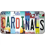 Cardinals Strip Art Novelty Metal License Plate Tag 6" x 3" (BP)