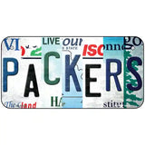 Packers Strip Art Novelty Metal License Plate Tag 6" x 3" (BP)