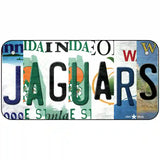 Jaguars Strip Art Novelty Metal License Plate Tag 6" x 3" (BP)