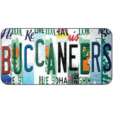 Buccaneers Strip Art Novelty Metal License Plate Tag 6" x 3" (BP)