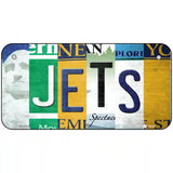 Jets Strip Art Novelty Metal License Plate Tag 6" x 3" (BP)