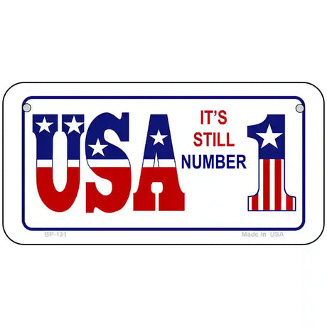 USA Still 1 Novelty Metal License Plate 6" x 3" (BP)