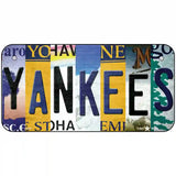 Yankees Strip Art Novelty Metal License Plate Tag 6" x 3" (BP)