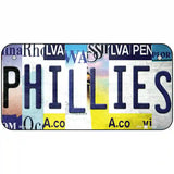 Phillies Strip Art Novelty Metal License Plate Tag 6" x 3" (BP)