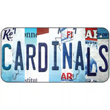 Cardinals Strip Art Baseball Novelty Metal License Plate Tag 6" x 3" (BP)