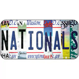 Nationals Strip Art Novelty Metal License Plate Tag 6" x 3" (BP)