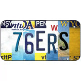 76ers Strip Art Novelty Metal License Plate Tag 6" x 3" (BP)