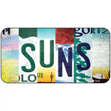 Suns Strip Art Novelty Metal License Plate Tag 6" x 3" (BP)