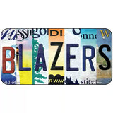 Blazers Strip Art Novelty Metal License Plate Tag 6" x 3" (BP)